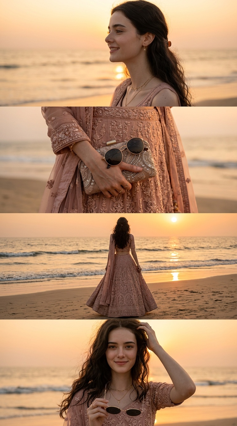 Beach Sunset Collage