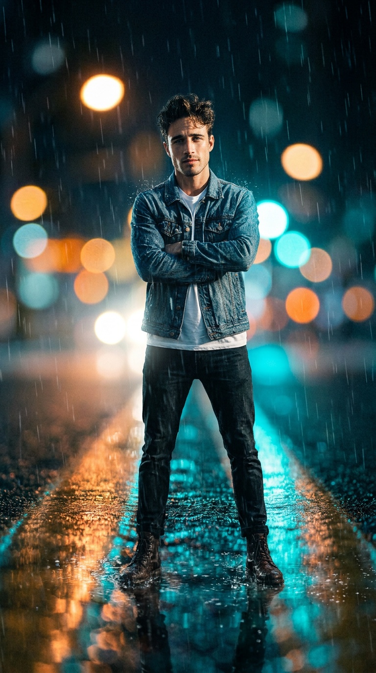Rainy Street Noir